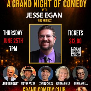 A Grand Night of Comedy with Jesse Egan and Friends - $12